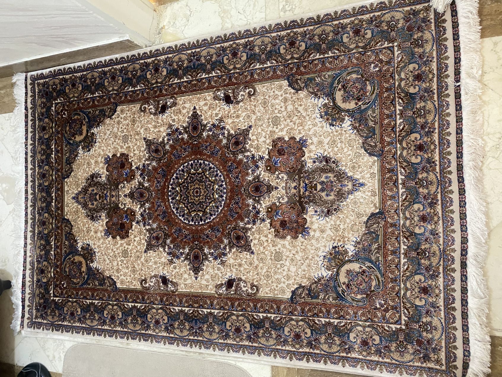 فرش ماشینی ابریشمی